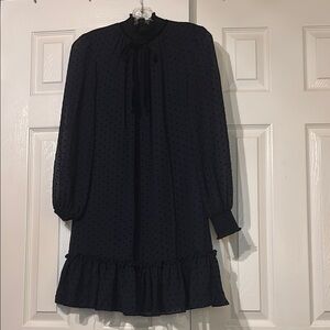 Alex Marie Black Long Sleeve Dress